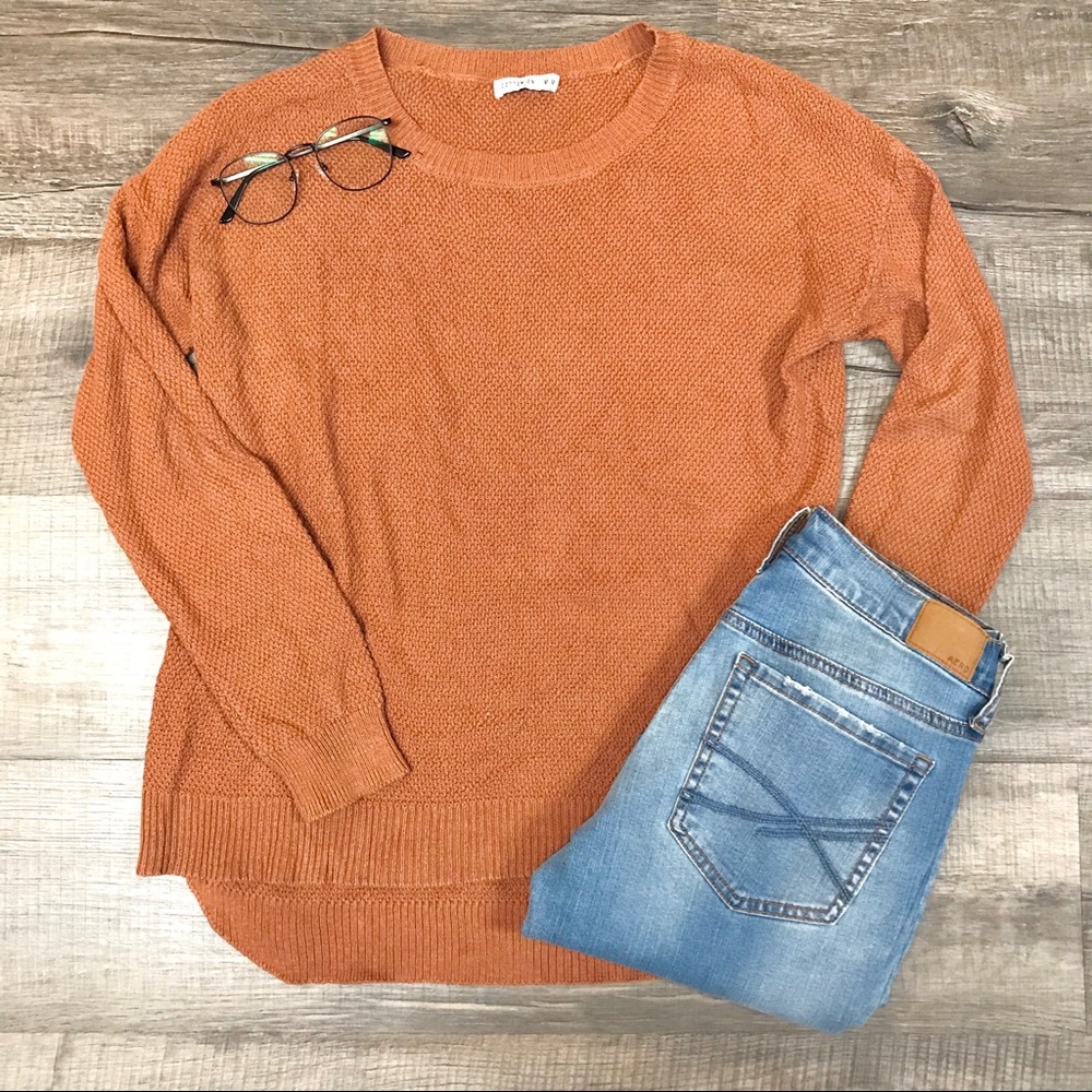 COTTON ON Rust Orange Lightweight Knit Sweater